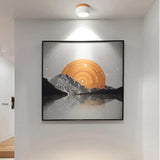 Cylindra Aluminum Ceiling Light Close-Up Detail - OroDwell