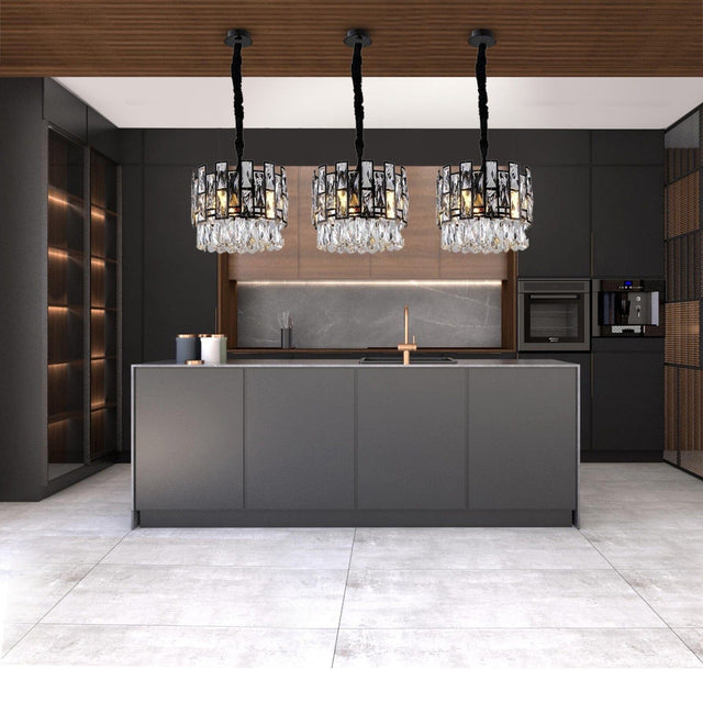 Celestia Crystal Pendant Light - Stainless Steel and Crystal Modern Round Design | OroDwell