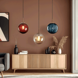 Bubble Glass Pendant Light Installed for Kitchen Lighting | OroDwell