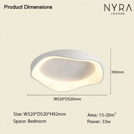 Virelli LED Ceiling Light Overhead View