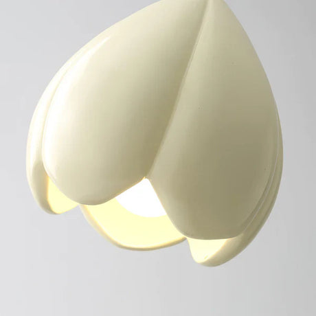 Cream glass pendant light for kitchen and dining area