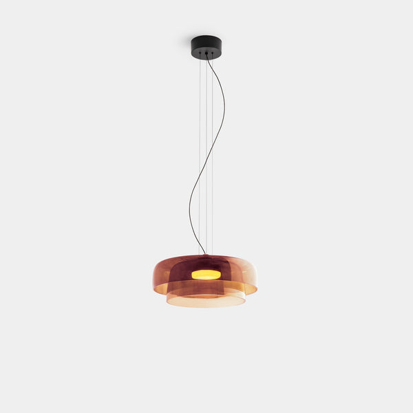 FjordLumen Glass Fixture – Orange Green Gray Options