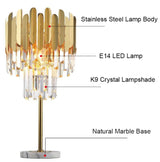 Elyra crystal floor and table lamp dimensions reference