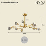 Modern Sparkling Crystal Pendant Light with Warm Adjustable Glow | OroDwell