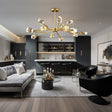 Luna Crystal Pendant Light - Iron and K9 Crystal Modern Sparkling Design | OroDwell