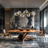 Aveline Bubble Glass Chandelier for Dining Room