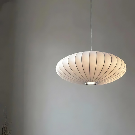 Aethera Silk Ceiling Light for living room accent - OpalDwell