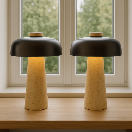 Warm ambient glow table lamp for bedside