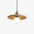 LumaNova Japandi Pendant Light slim wood shade - OpalDwell
