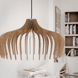 Rowan Wooden Chandelier - Ceiling Fixture Detail