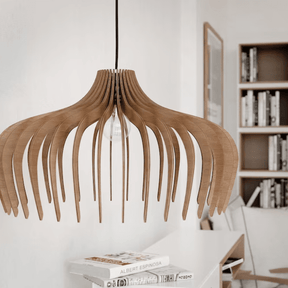 Rowan Wooden Chandelier - Ceiling Fixture Detail
