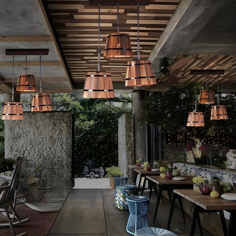 Industrial style pendant light for kitchen decor