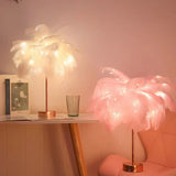 Lamp glow in evening bedroom setting
