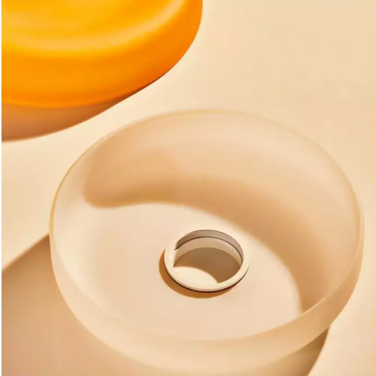 Halo Pendant Lamp round glass shade close-up view