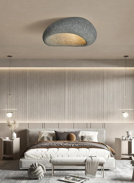 Ceiling light with warm ambient glow for bedroom
