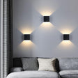 Steel wall lamp adjustable beam tilt close-up
