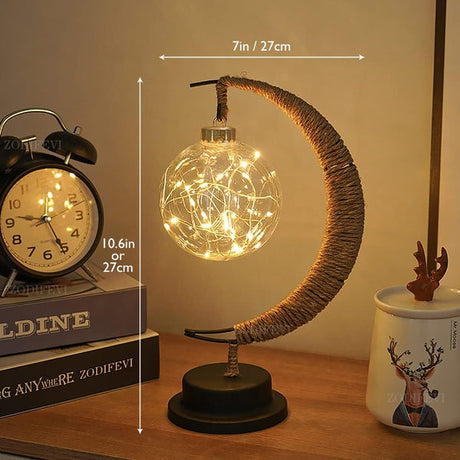 Enchanted Moon Glass Pendant Light lifestyle scene – living room | OroDwell