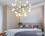shadeless led chandelier for modern interiors
