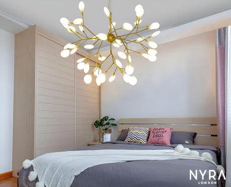 shadeless led chandelier for modern interiors