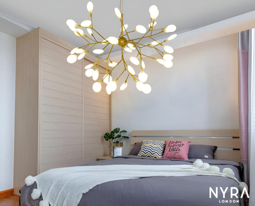 shadeless led chandelier for modern interiors