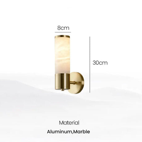 Marble lighting fixture close-up