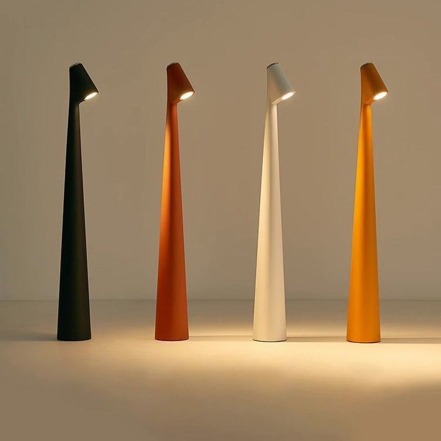 Portable LED table lamp for flexible placement