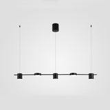 Black and Gold Drum Pendant Light for Dining Room