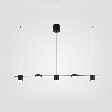 Black and Gold Drum Pendant Light for Dining Room