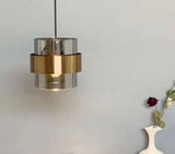 Pendant light hanging unlit decorative view