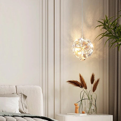 Crystal Pendant Light Flush Mount Design