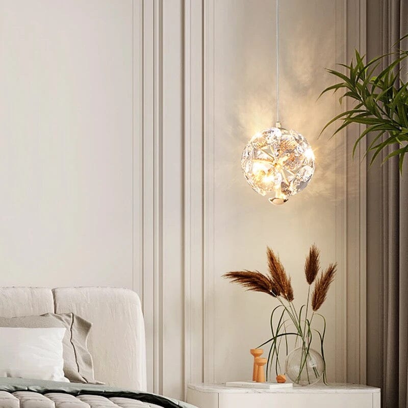 Crystal Pendant Light Flush Mount Design