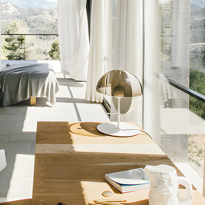 Sphere design table lamp for office accent