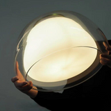 Luminex Double Glass Dome Pendant Light overall product view - OpalDwell
