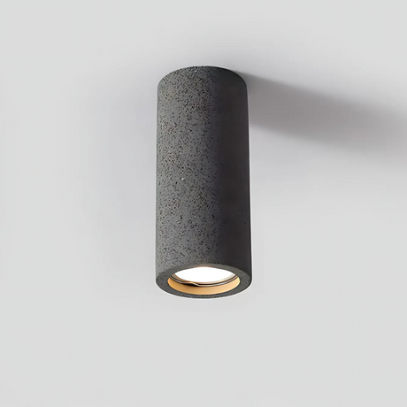 Stone and Metal Ceiling Lamp for Transitional Interiors