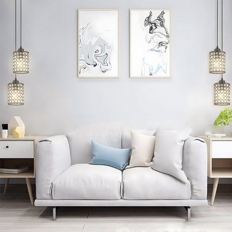 Crystal geometric pendant lamp for modern homes