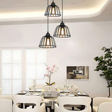 Industrial iron pendant lamp for living room decor