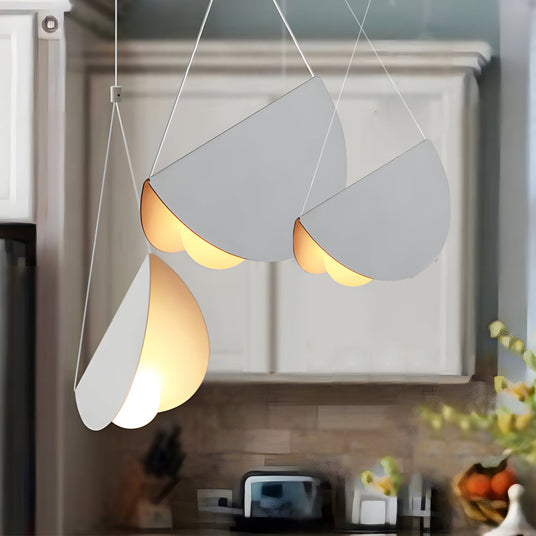White Pendant Light for Bedroom Ambient Glow