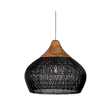 Asterra Handwoven Rattan Pendant Light overall product view - OpalDwell