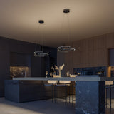 Industrial steel pendant lamp with LED lighting