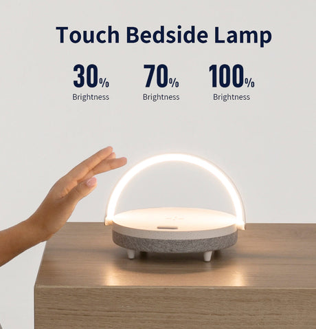 LumaNova Bedside Lamp with Wireless Charging