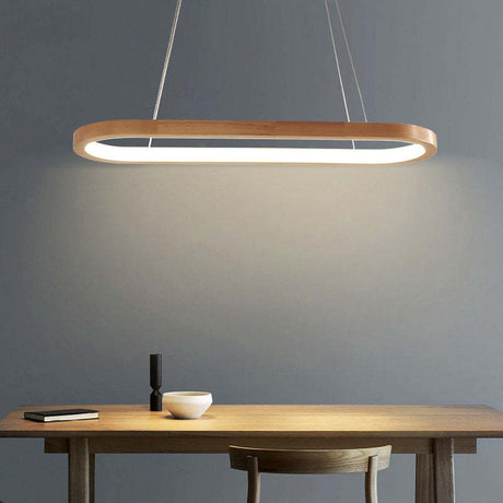 Pendant Lamp Installed Above Dining Table