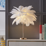 Aurelia Feather Table Lamp Warm Ambient Light