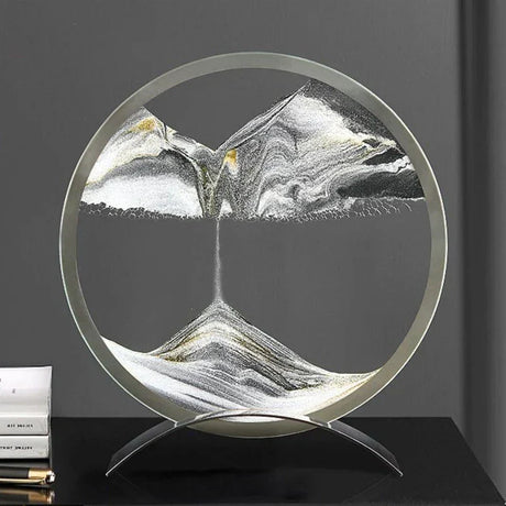 Glass and acrylic table lamp