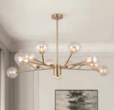Glass Chandelier Fifteen Light Configuration