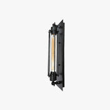 Black Cylinder Metal Wall Lamp Vintage Style Fixture