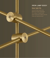Glass Chandelier Ambient Light for Dry Indoor Spaces
