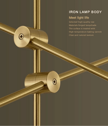 Glass Chandelier Ambient Light for Dry Indoor Spaces