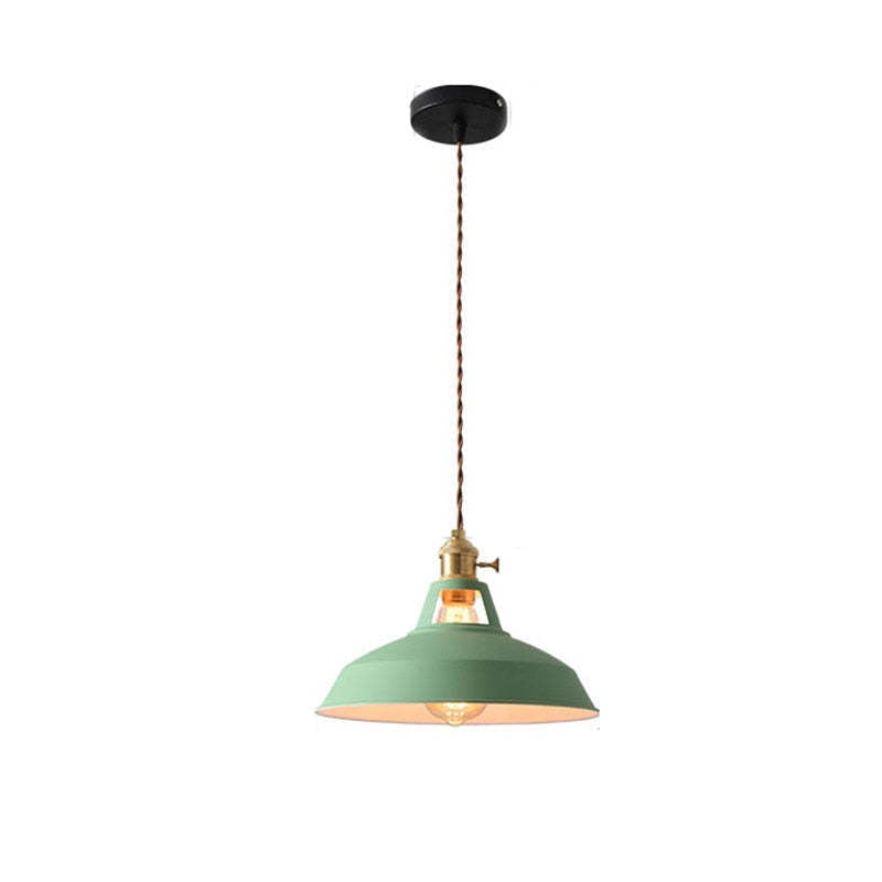 Morandi Style Colorful Pendant Light Side Angle