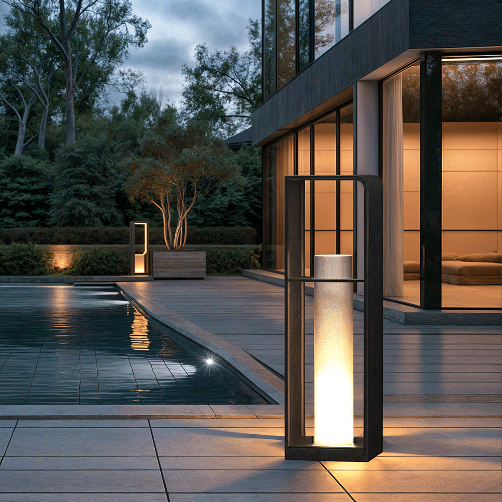 Black Pendant Light LED Warm Ambient Glow – Garden Lamp