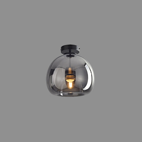 Black metal ceiling light alternate angle view